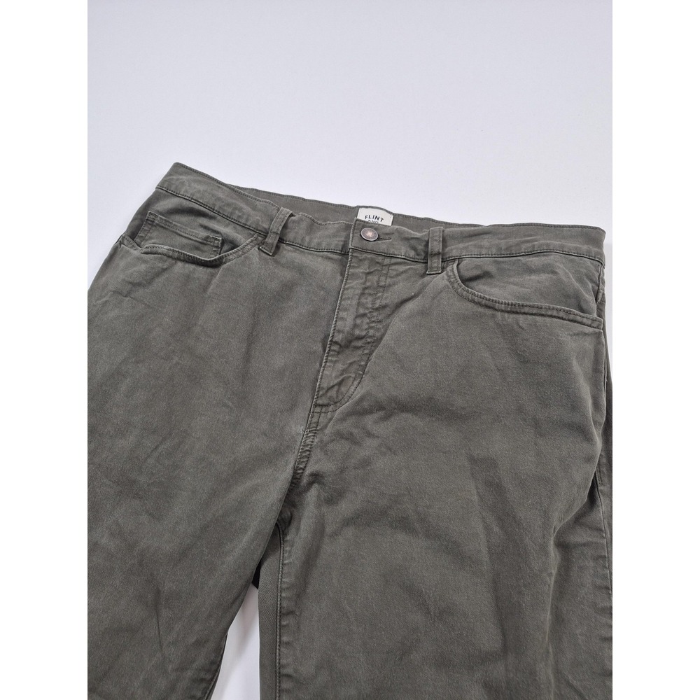 Flint And Tinder 365 Pants Mens 34x30 Gray Straight Fit Stretch Denim Huckberry - Picture 2 of 16
